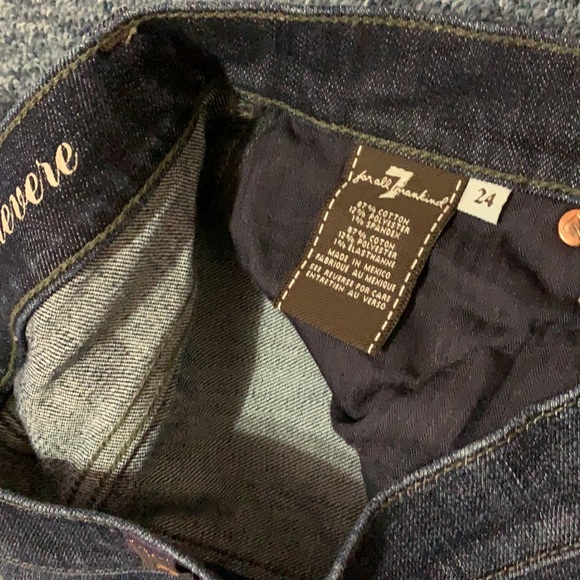 7 For All Mankind Low Rise Gwenevere Jeans size 24 - Picture 6 of 6